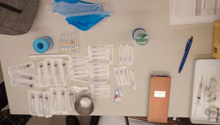 Foto: PCPR PCPR apreende materiais em ação contra estudante por exercício ilegal da medicina